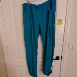 Cherokee Infinity teal blue scrub pants 2XL